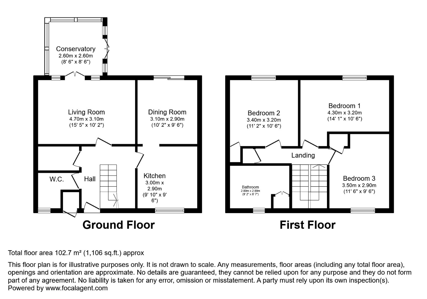 Floorplans For Glen Esk Place, , Kirkcaldy, KY2 6UR