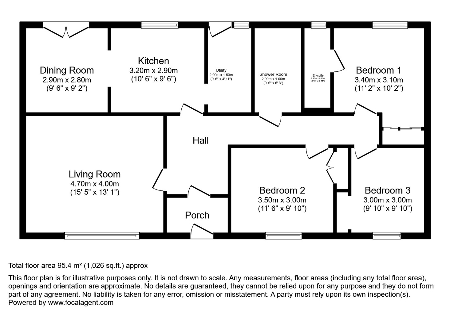 Floorplans For Northall Road, , Markinch, KY7 6JR