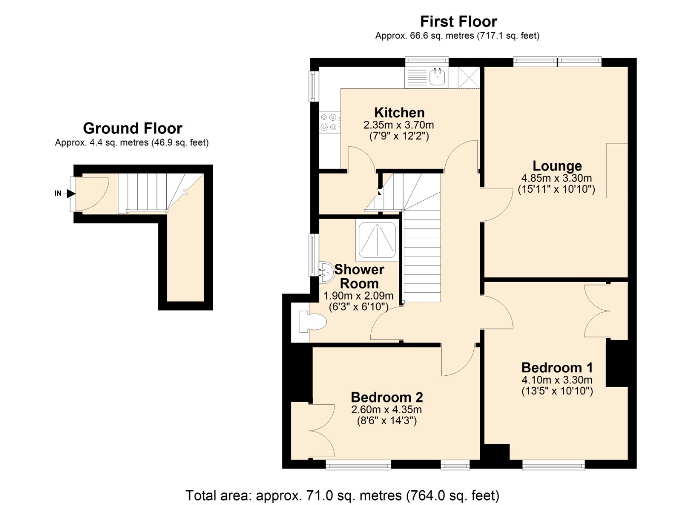 Floorplans For Kennedy Crescent , , Kirkcaldy, KY2 5EN