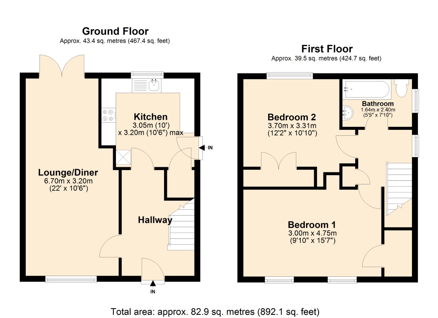 Floorplans For Cumbrae Terrace, , Kirkcaldy, KY2 6SQ